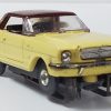1963 Aurora ThunderJet 500 Butter Yellow Ford Mustang Hardtop HO Slot Car: Track Tested 1