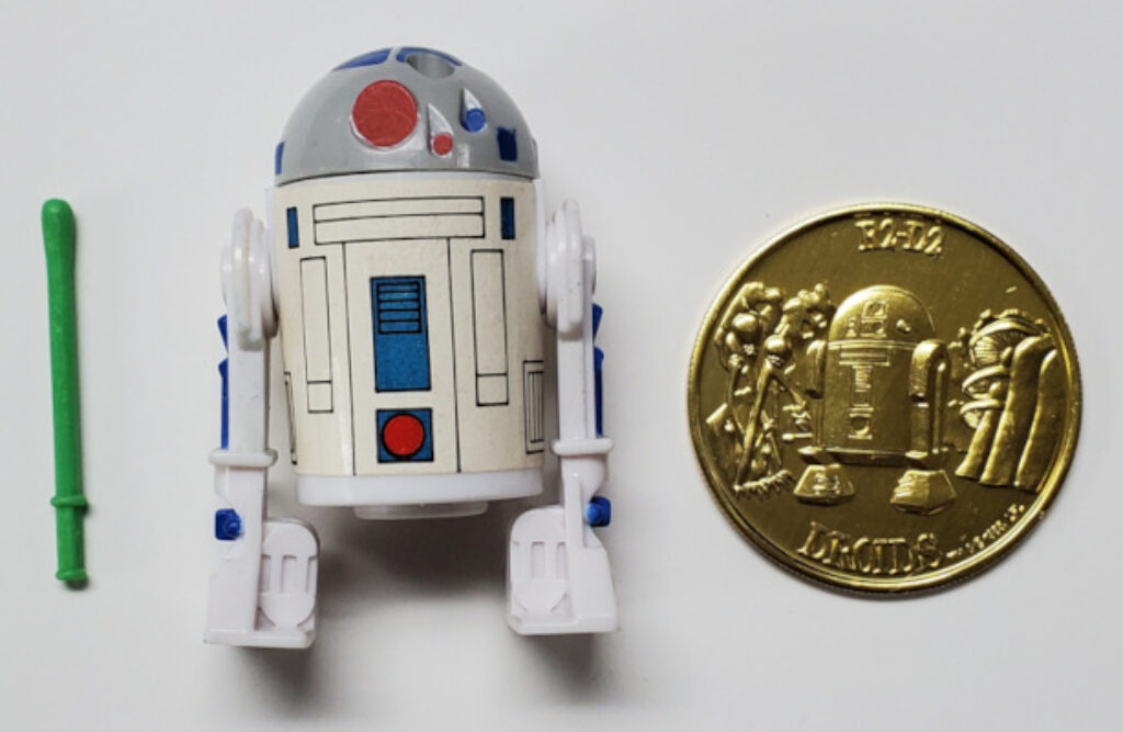 NM 1985 Kenner Star Wars Droids R2-D2 with Coin and Lightsaber 1