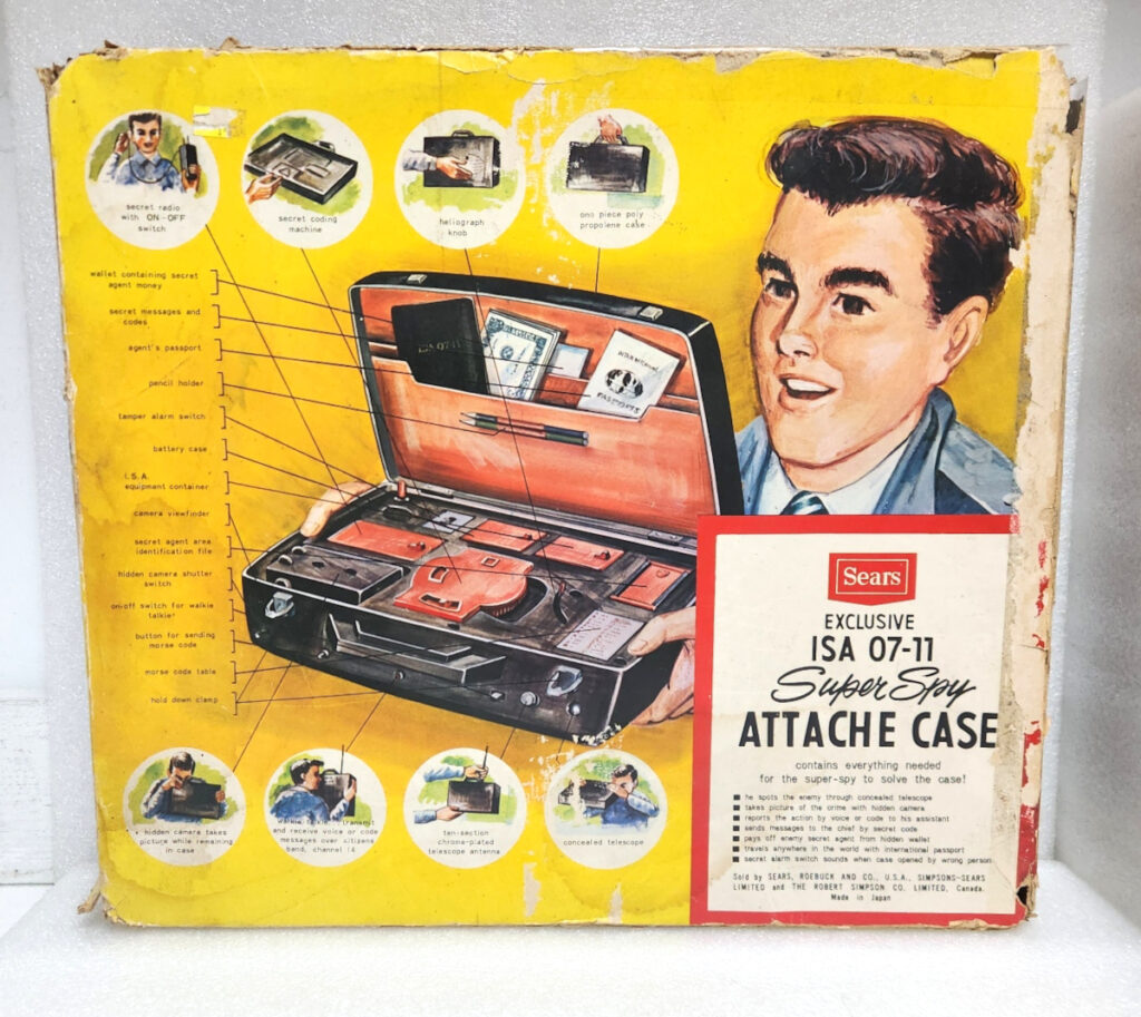 1966 Sears Exclusive Super Spy Attache Case ISA 07-11 Complete in Original Box