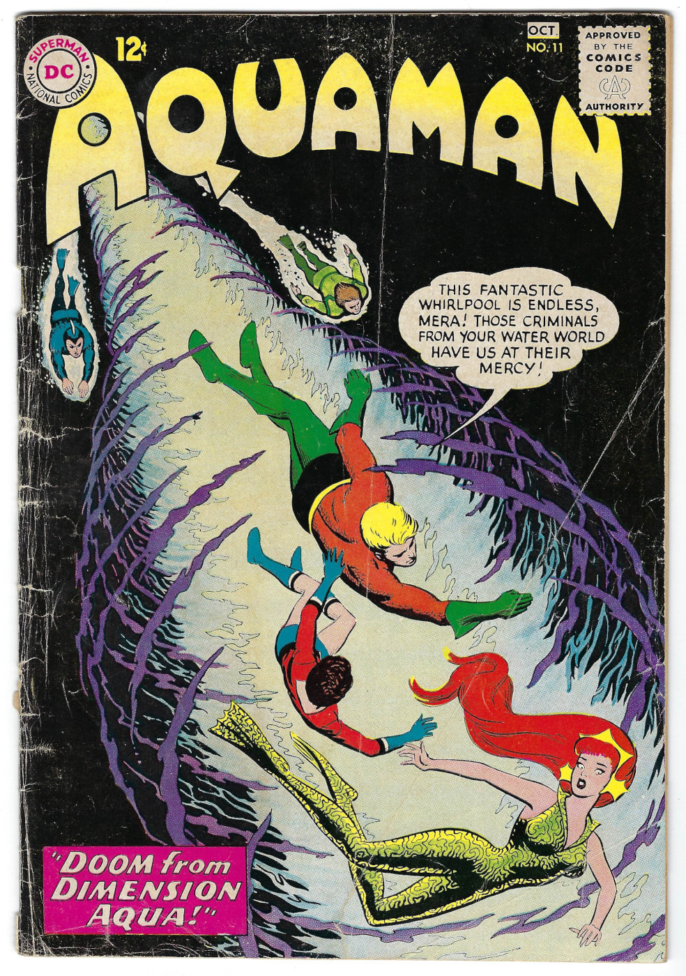 DC Comics Aquaman (1962) #11: 1st Appearance of Mera 1
