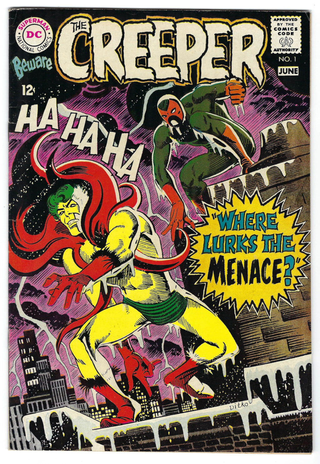 DC Comics Beware The Creeper (1968) #1: 1st Solo Title 1