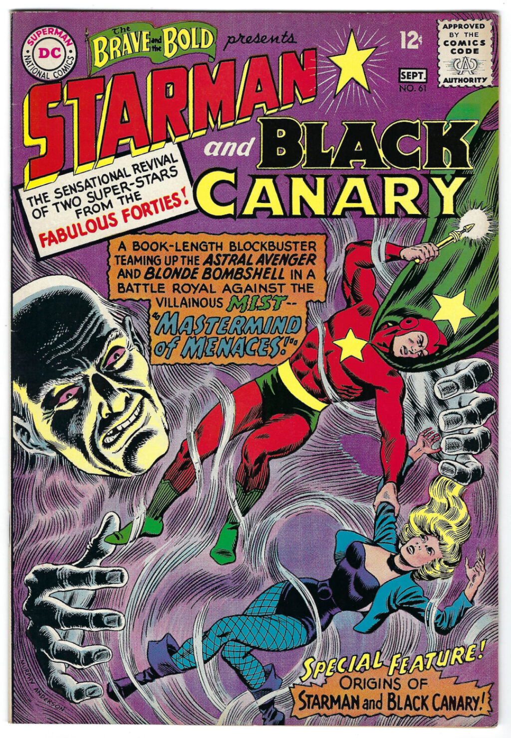 DC Comics The Brave and The Bold (1955) #61: Origins of Starman and Black Canary 1