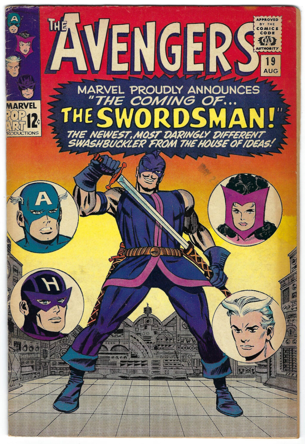 Marvel Comics Avengers (1963) #19: 1st Appearance of The Swordsman 1