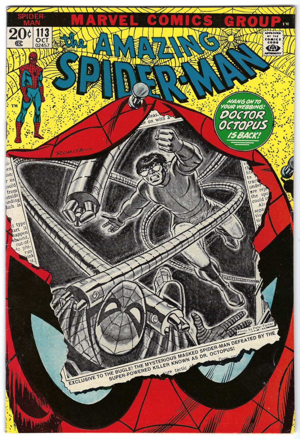 Marvel Comics Amazing Spider-Man (1963) #113: 1st Appearance of Hammerhead 1