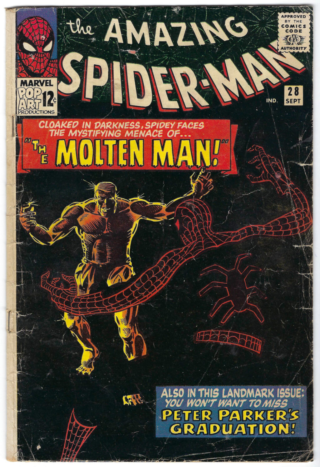 Marvel Comics Amazing Spider-Man (1963) #28: 1st Appearance of Molten Man 1