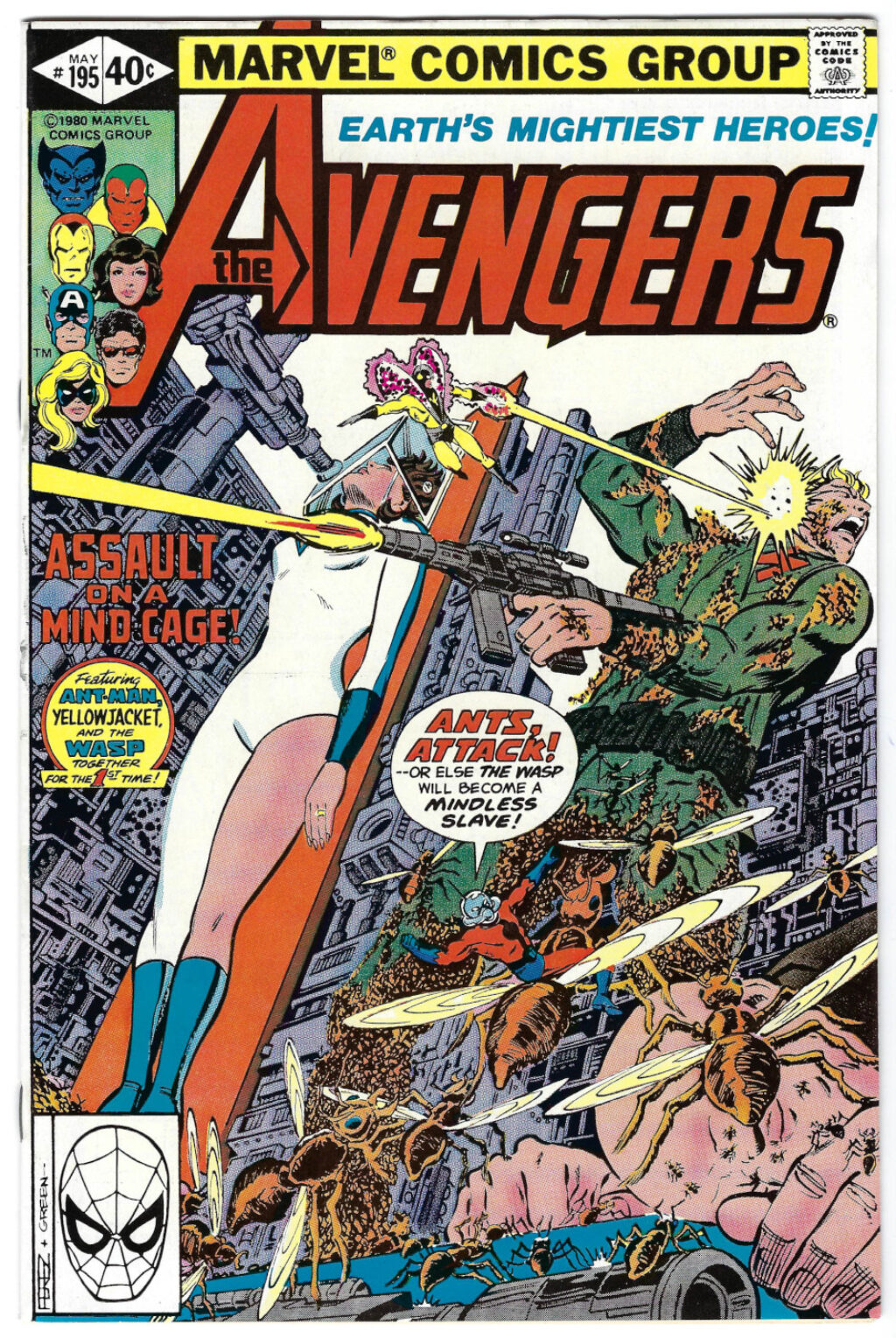 Marvel Comics Avengers (1963) #195: 1st (Brief) Appearance of Taskmaster 1
