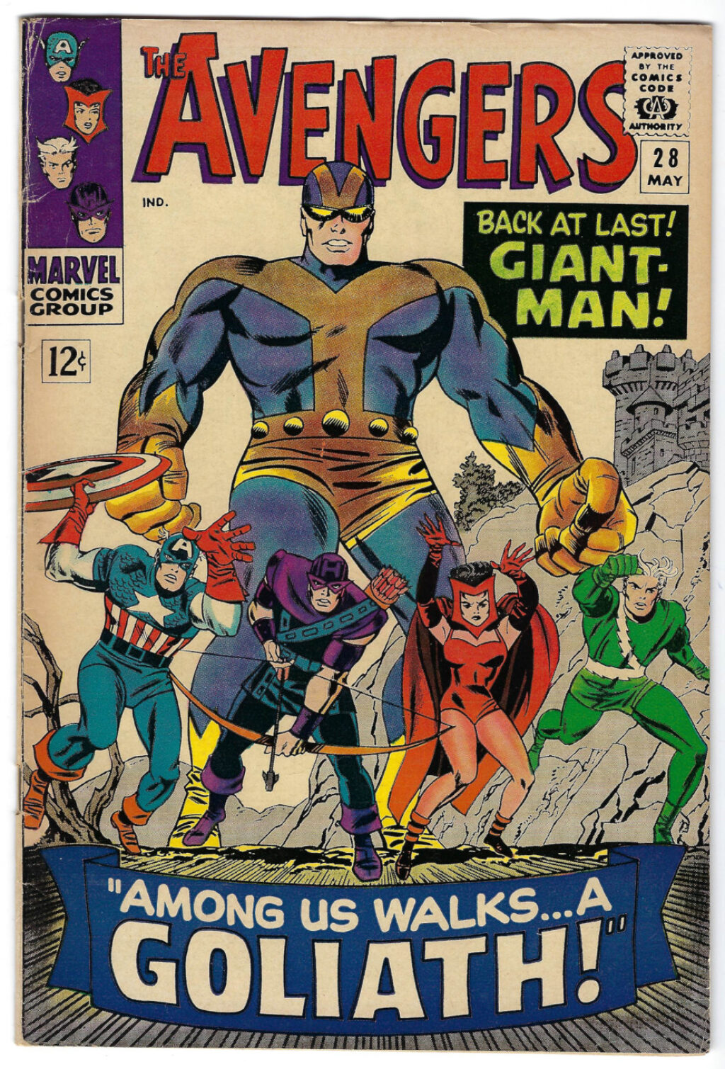 Marvel Comics Avengers (1963) #21: 1st Appearance of Goliath 1