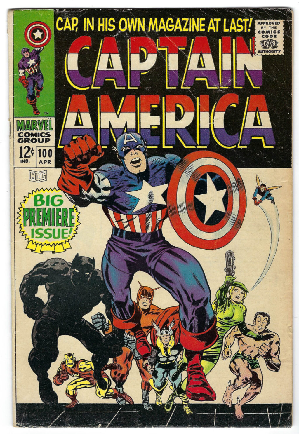 Marvel Comics Captain America (1968) #100: 1st Appearance in New Solo Title 1
