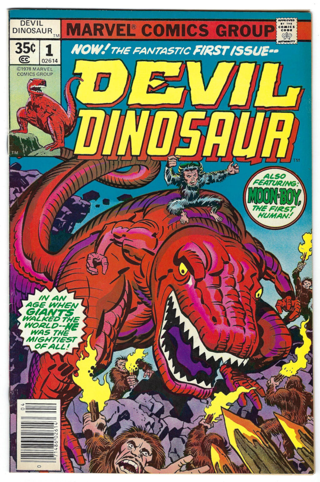 Marvel Comics Devil Dinosaur (1978) #1: 1st Appearance of Devil Dinosaur and Moon Boy - High Grade 1