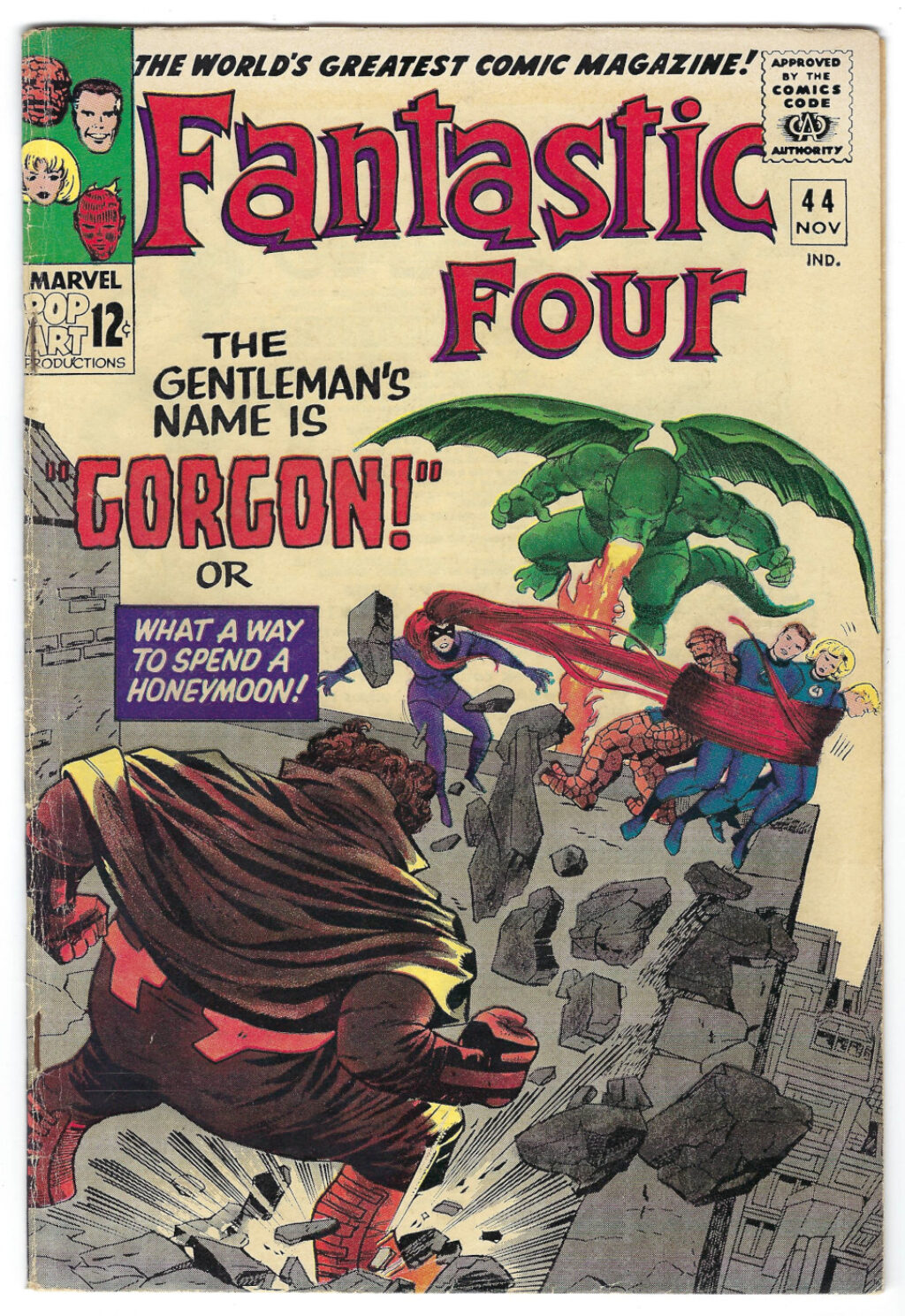 Marvel Comics Fantastic Four (1961) #44: 1st Appearance of Gorgon 1