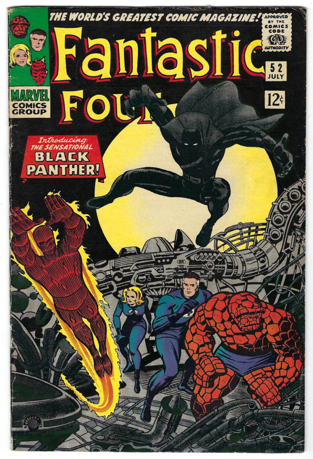 Marvel Comics Fantastic Four (1961) #52: 1st Appearance Black Panther 1