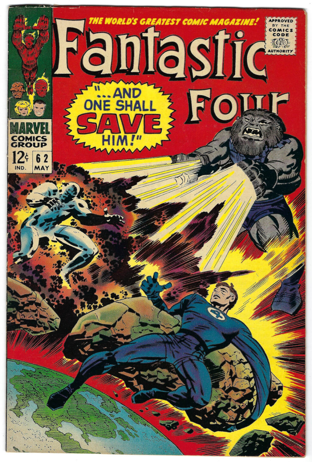 Marvel Comics Fantastic Four (1961) #62: 1st Appearance of Blastaar 1