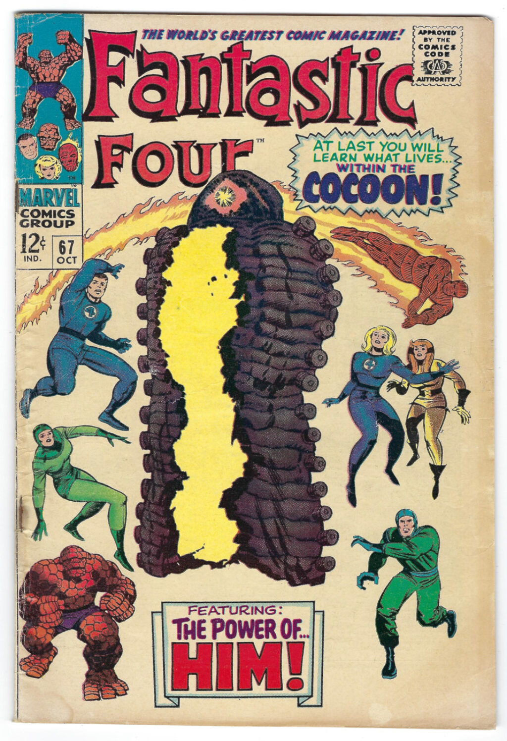 Marvel Comics Fantastic Four (1961) #67: 1st Appearance of Him (Adam Warlock) 1
