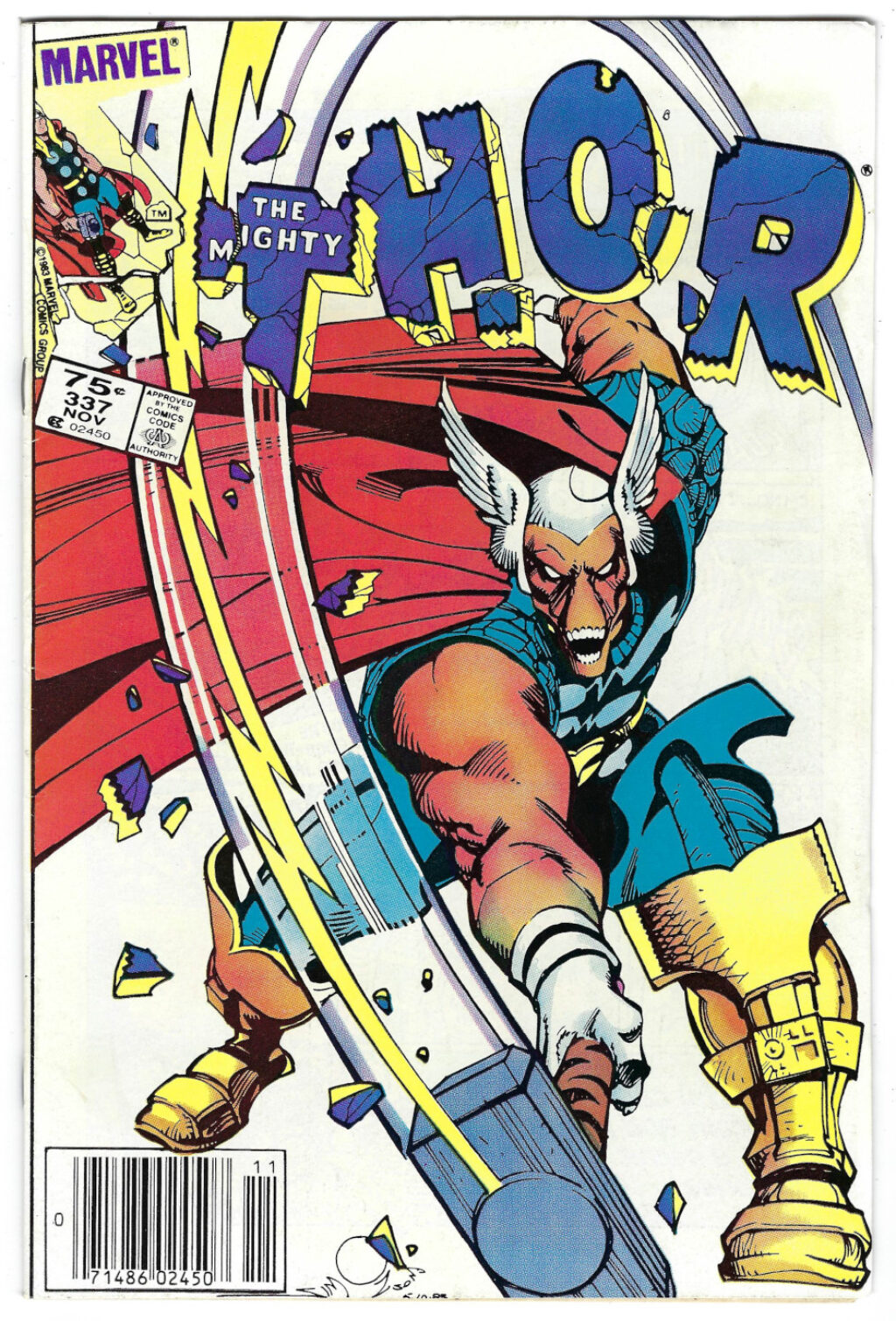 Marvel Comics Thor #337: 1st Appearance of Beta Ray Bill - High Grade 1