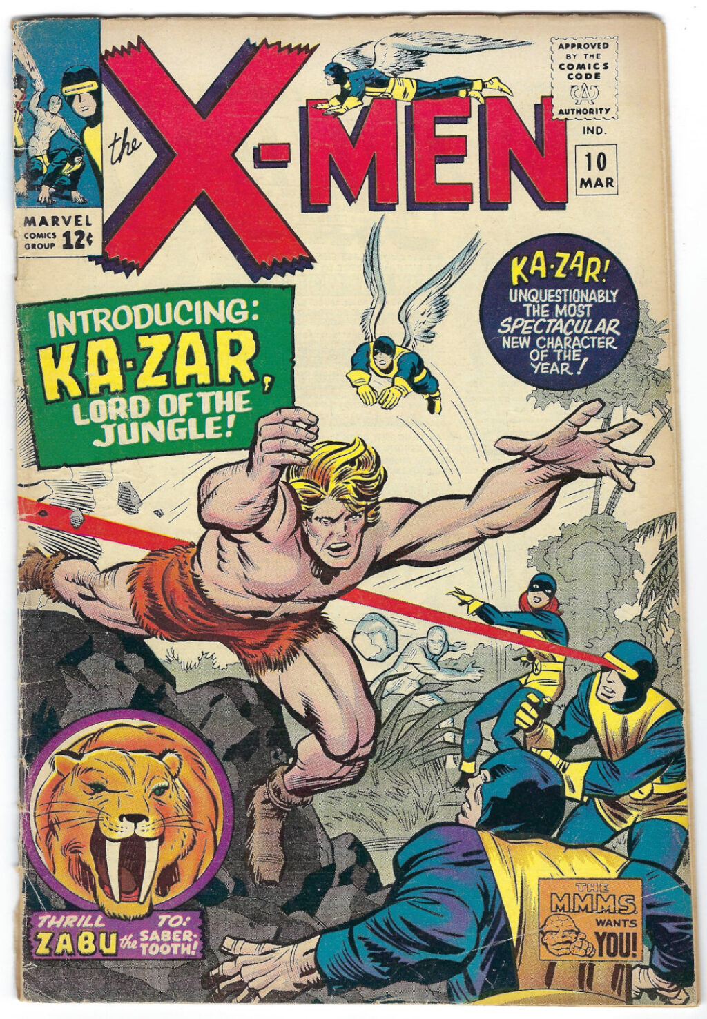 Marvel Comics X-Men (1963) #10: 1st Appearance of Ka-Zar 1
