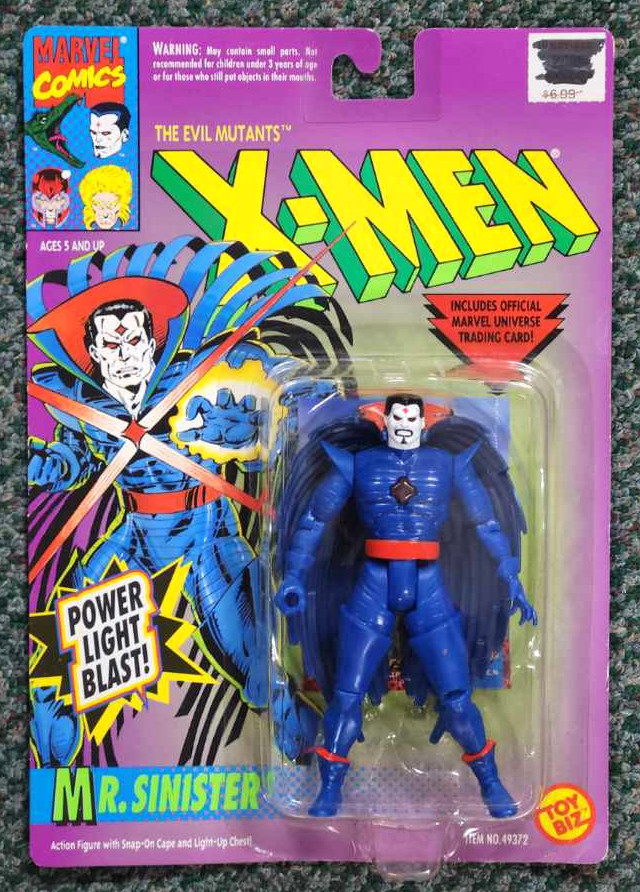 Toy Biz 1993 Uncanny X-Men Mr. Sinister Action Figure: Mint on Card