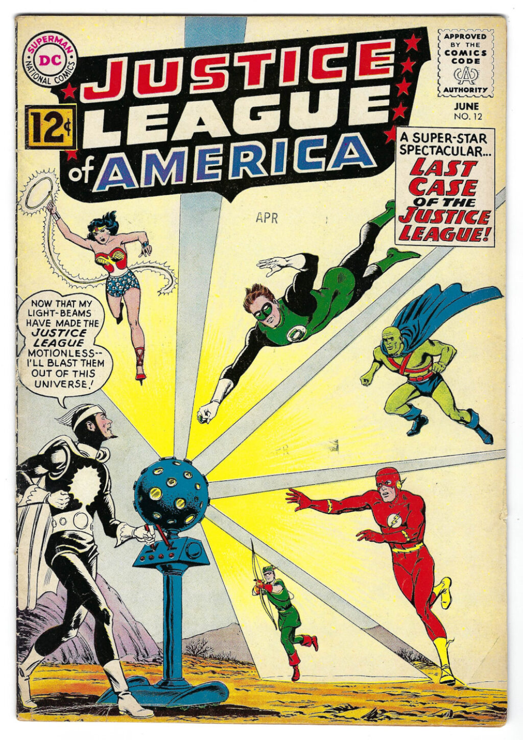 DC Comics Justice League of America (1960) #12: 1st Appearance of Doctor Light 1