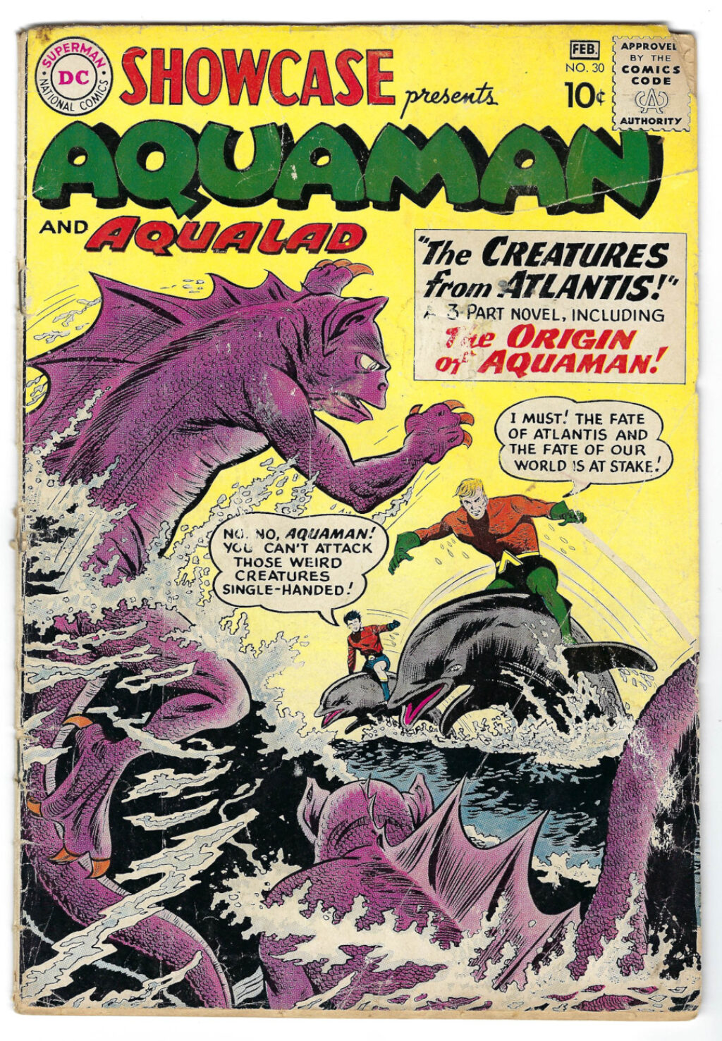 DC Comics Showcase (1956) #30: 1st Cover Appearance and Origin of Aquaman 1
