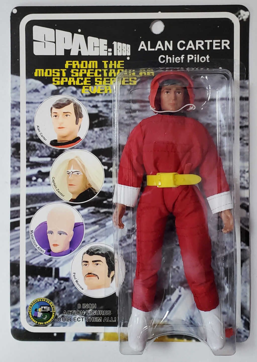 MOC Figures Toy Company Space: 1999 Alan Carter Chief Pilot Series 1 Action Figure on Sealed Card 1