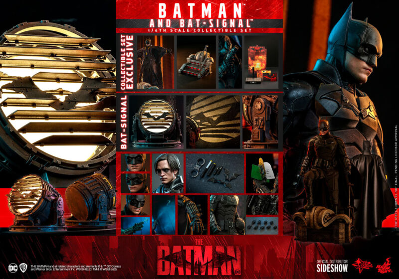 Hot Toys The Batman (Robert Pattinson) and Bat-Signal 1:6 Scale Figure and Accessory Set 3