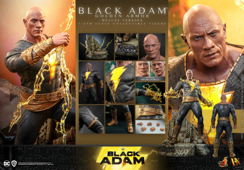 Hot Toys Golden Armor Black Adam Deluxe Version 1:6 Scale Figure 3