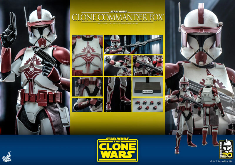 Hot Toys Star Wars The Clone Wars Clone Commander Fox 1:6 Scale Figure 3