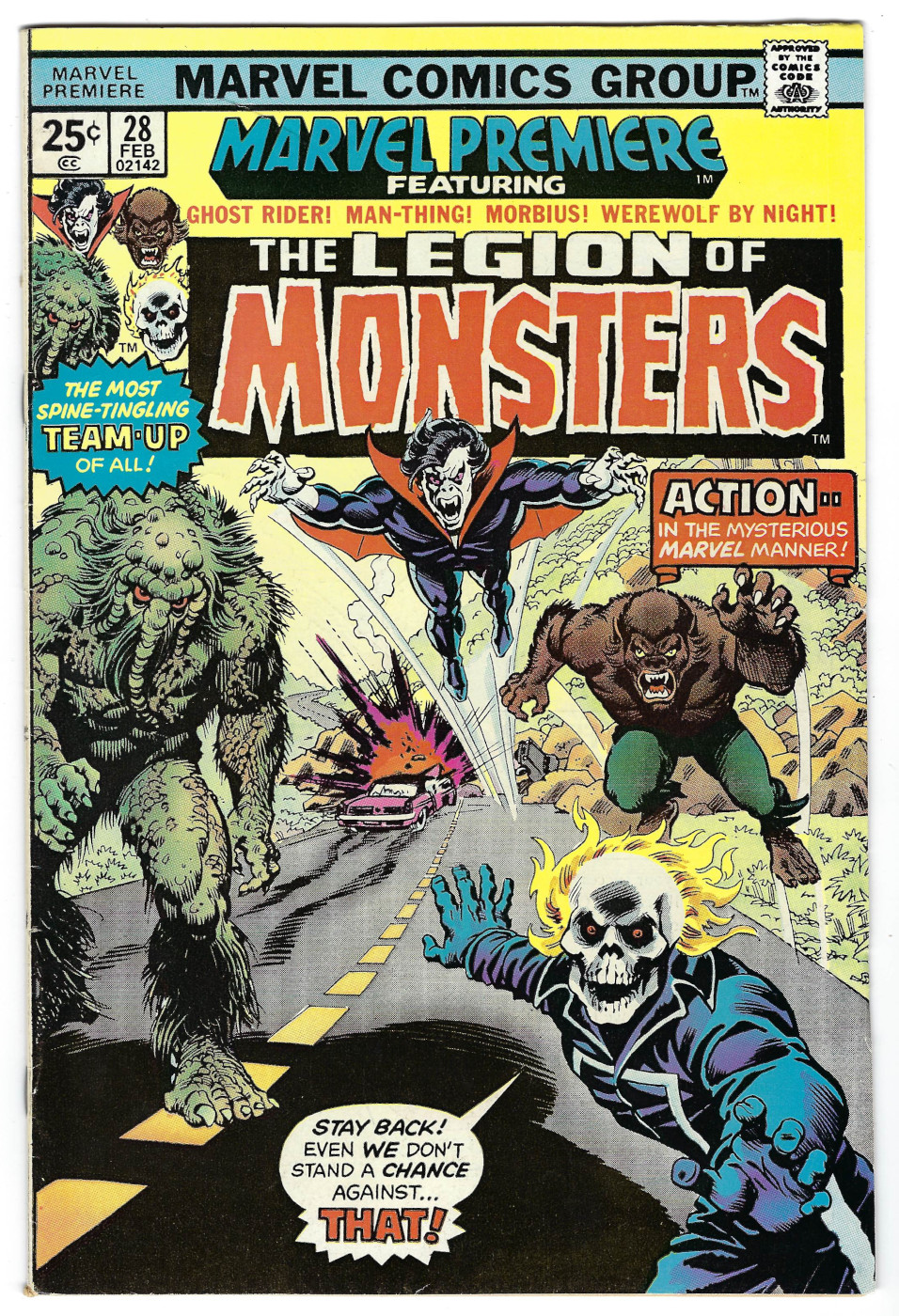Marvel Comics Marvel Premiere (1972) #28: 1st Appearance of Legion of Monsters 1