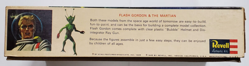 1965 Revell Flash Gordon and the Martian Model Kit in the Box 2