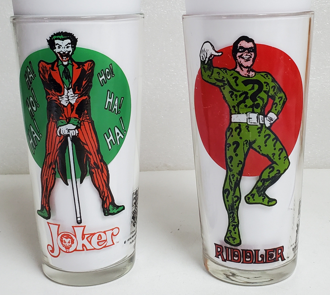 1976 Complete Set of All 14 Pepsi Super Series DC Super-Hero Moon ...
