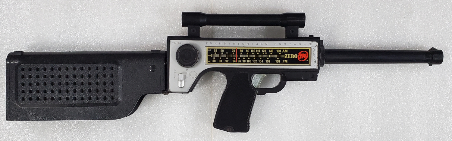 1964 Mattel Agent Zero M Radio Rifle Cap Firing Gun 1