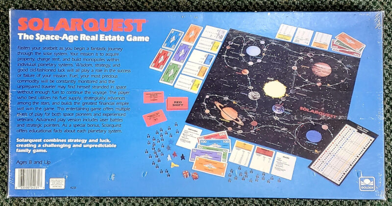 1986 Solarquest Game by Golden: Mint in Sealed Box 2