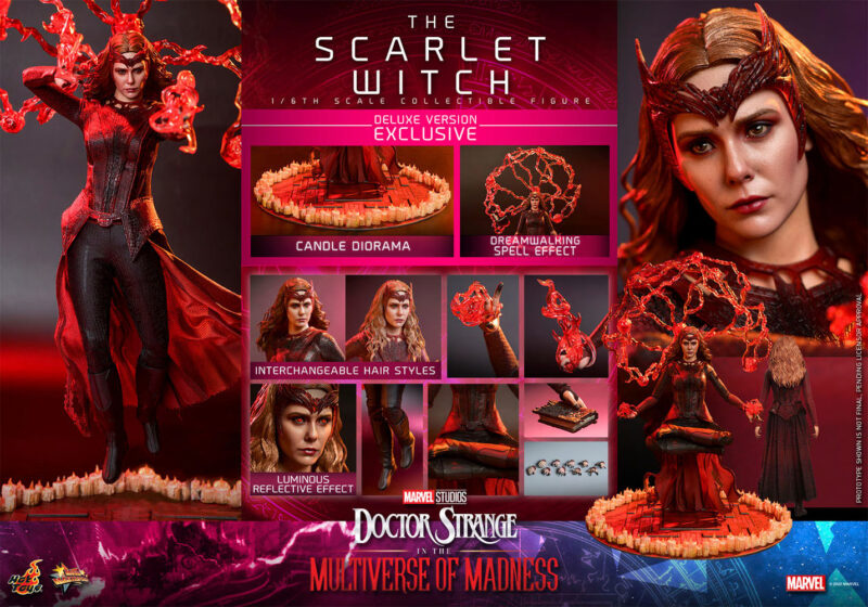 Hot Toys Doctor Strange: Multiverse of Madness Scarlet Witch Deluxe Version 1:6 Scale Figure 3