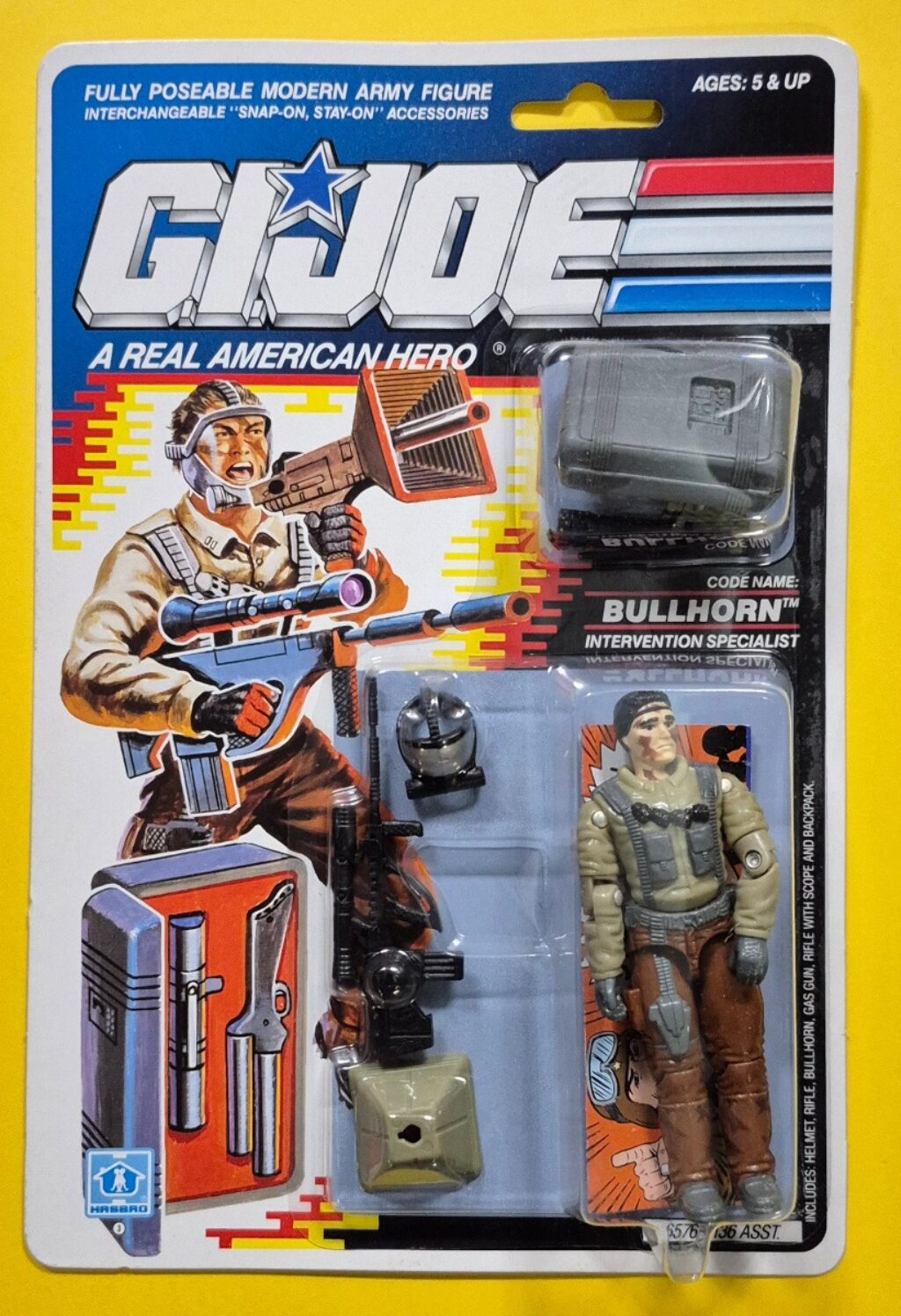 MOC 1989 Hasbro G.I. Joe ARAH Bullhorn Factory Sealed 1