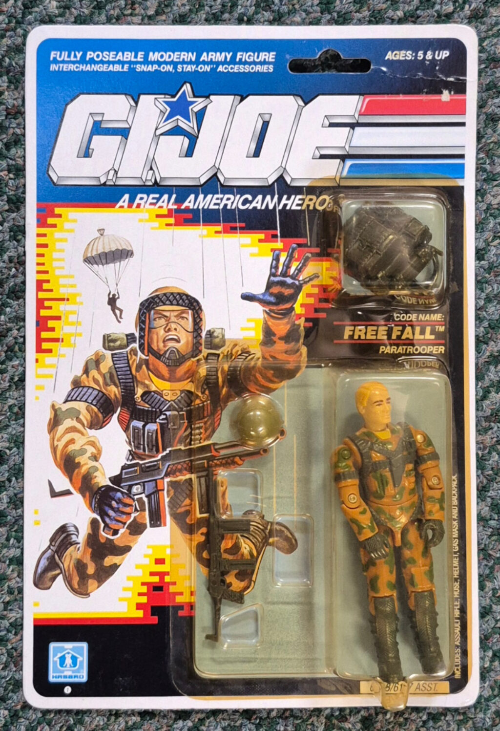 MOC 1989 Hasbro G.I. Joe ARAH Free Fall Factory Sealed 1
