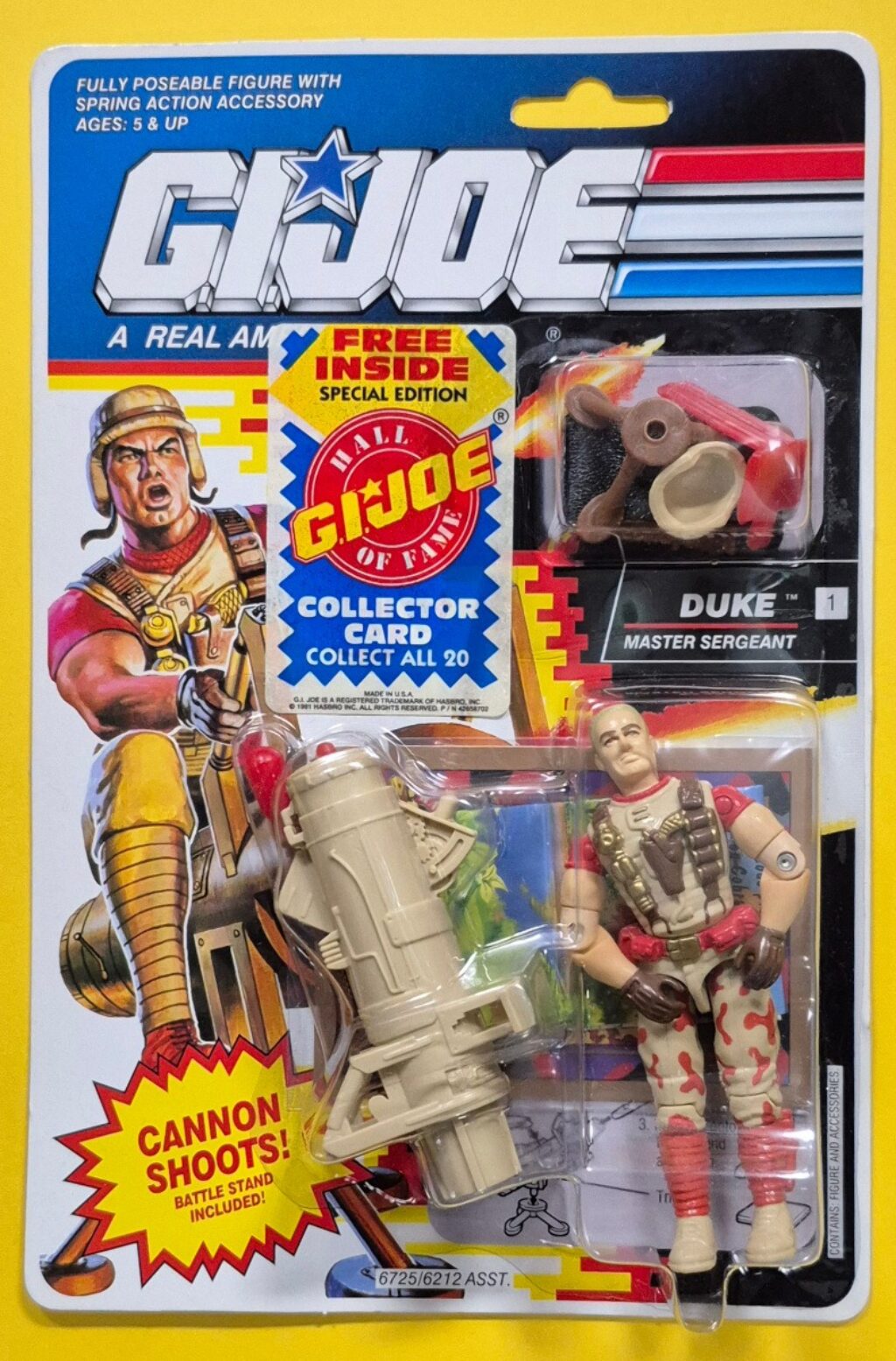 MOC 1991 Hasbro G.I. Joe ARAH Master Sergeant Duke Factory Sealed 1
