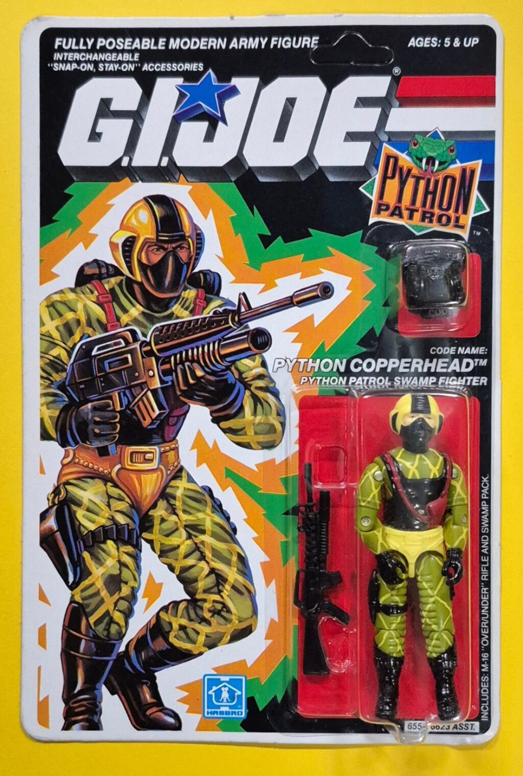 MOC 1988 Hasbro G.I. Joe ARAH Python Patrol Python Copperhead Factory Sealed - Unpunched 1