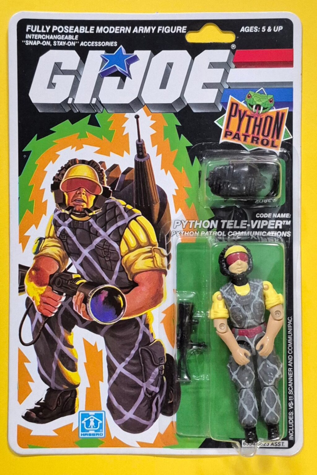 MOC 1988 Hasbro G.I. Joe ARAH Python Patrol Python Tele-Viper Factory Sealed 1