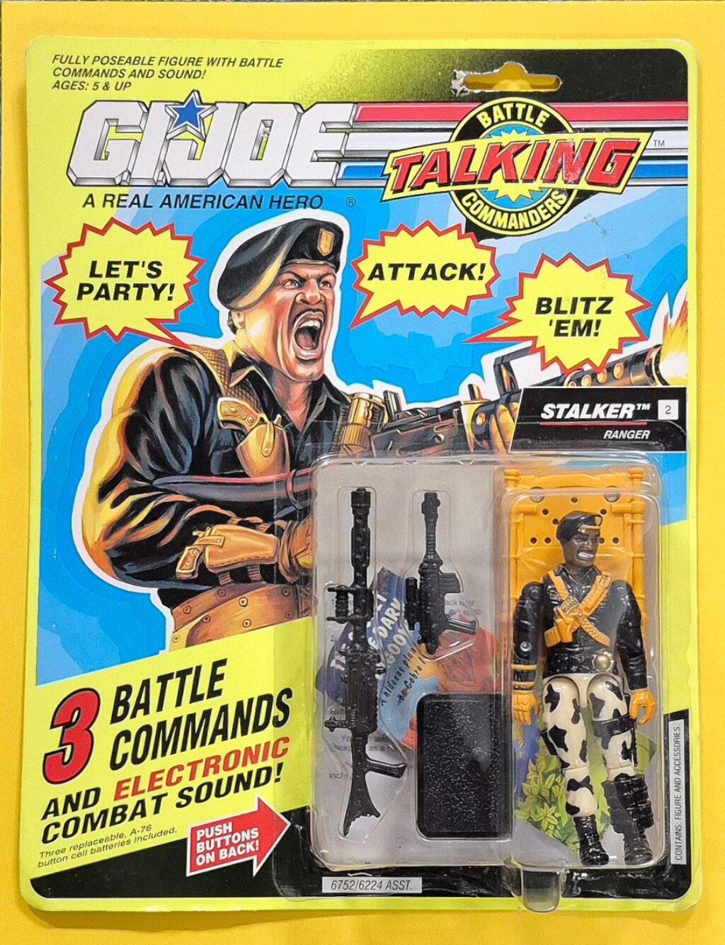 MOC 1991 Hasbro G.I. Joe ARAH Talking Battle Commanders Stalker Factory Sealed 1