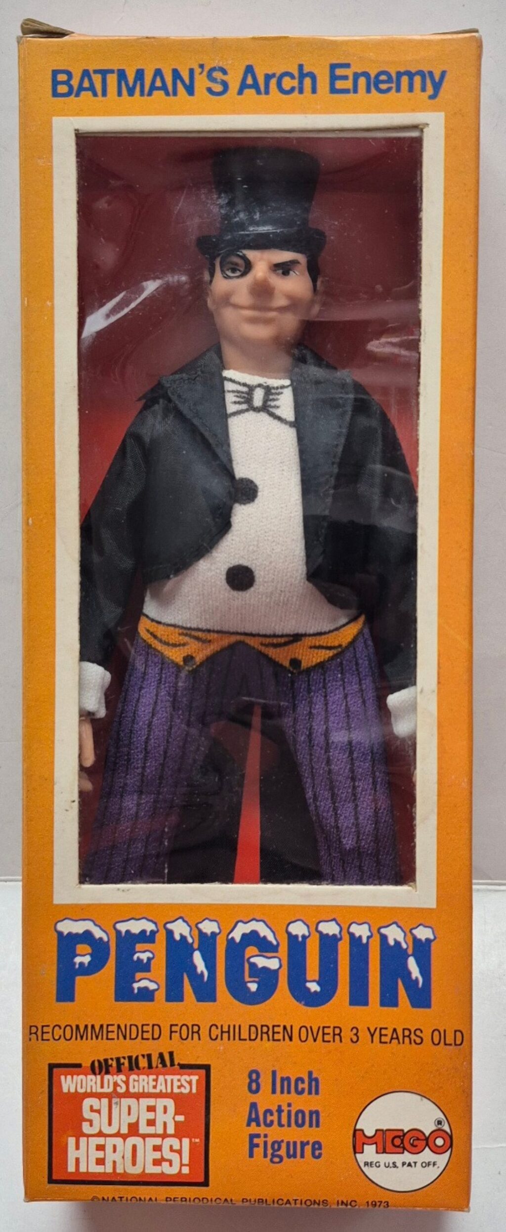 MIB Mego World's Greatest Super-Heroes Penguin 8" Action Figure - All Original in Box 1