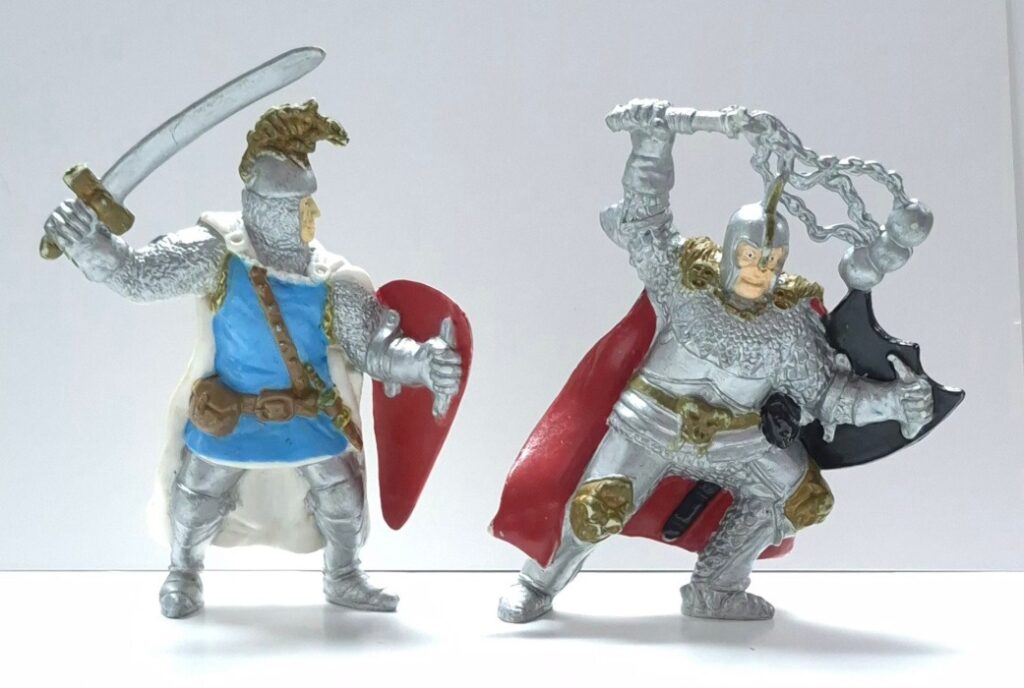 1983 LJN Advanced Dungeons & Dragons Heroic Men at Arms PVC Figure Set 1