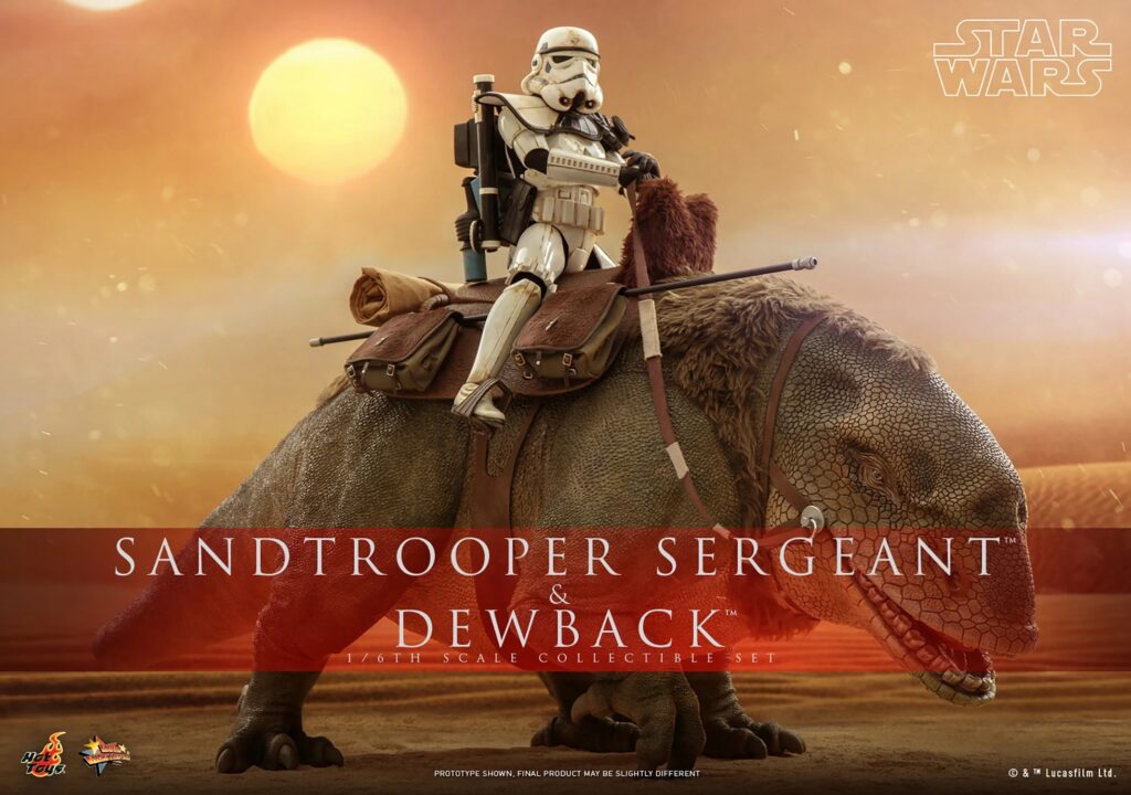 Hot Toys MMS722 Star Wars A New Hope Sandtrooper Sergeant and Dewback 1:6 Scale Figure Set 1