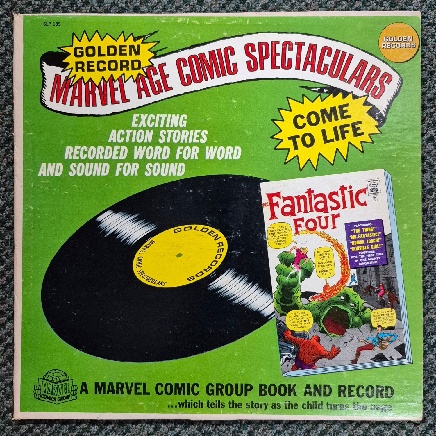 Marvel Age Comic Spectaculars Fantastic Four (1961) #1 Golden Record with Comic Book 1