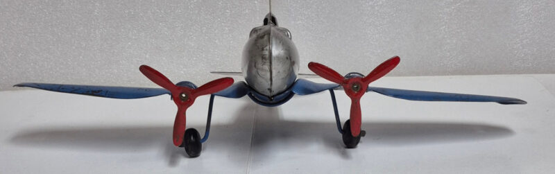 1930's Marx Pressed Steel P-35 Twin Engine Fighter Plane 4
