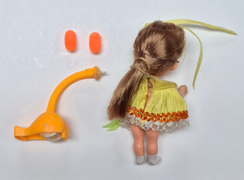 1968 Mattel Liddle Kiddles Sheila Skediddle with Skediddler 2