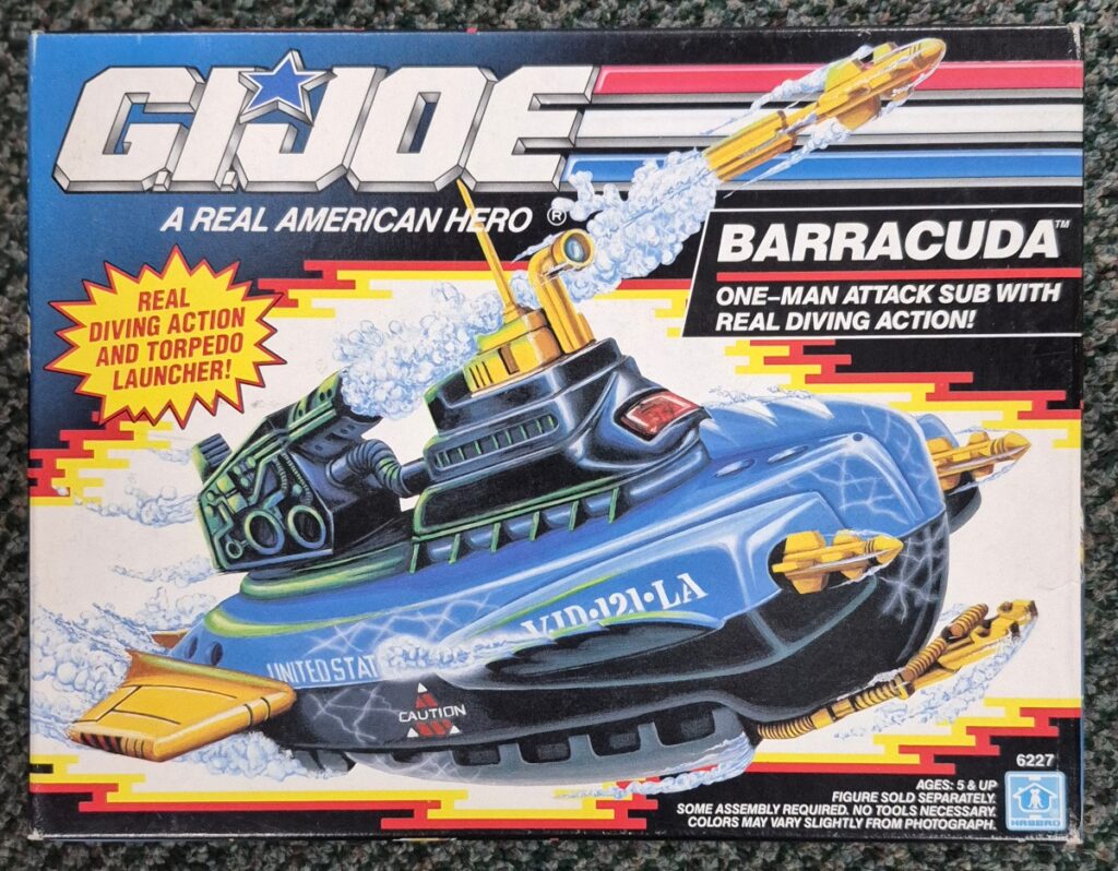 MIB 1991 Hasbro G.I. Joe ARAH Barracuda Attack Sub: Factory Sealed 1
