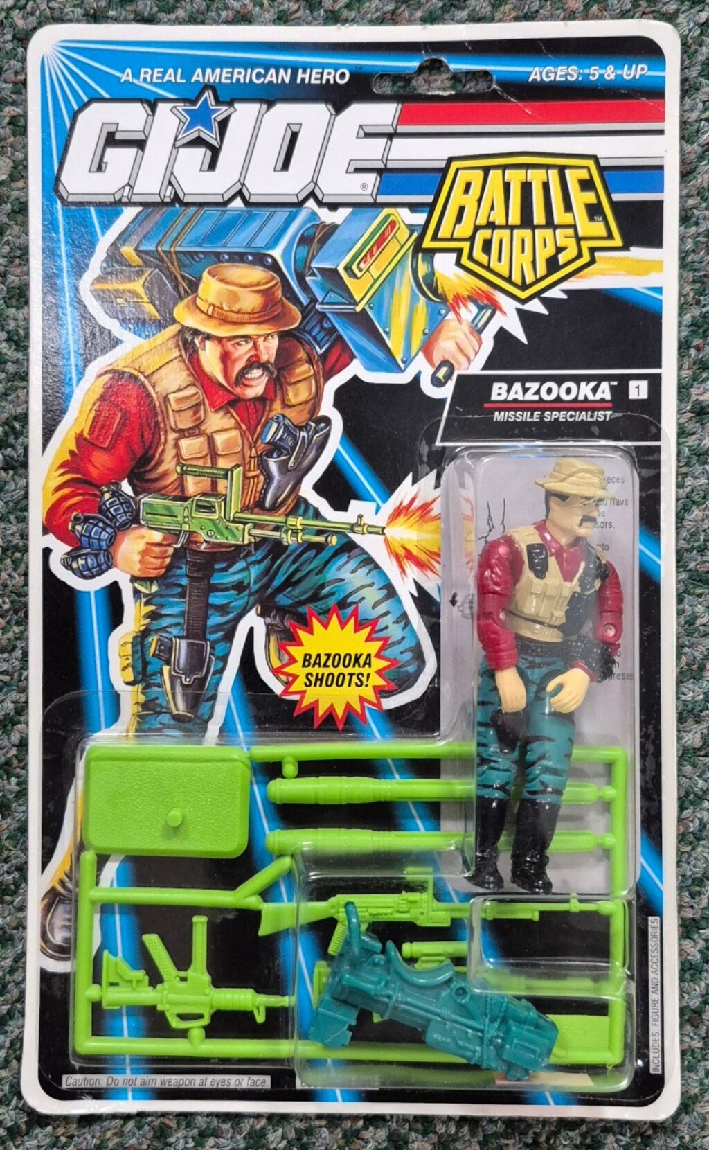 MOC 1992 Hasbro G.I. Joe ARAH Battle Corps Bazooka : Factory Sealed 1