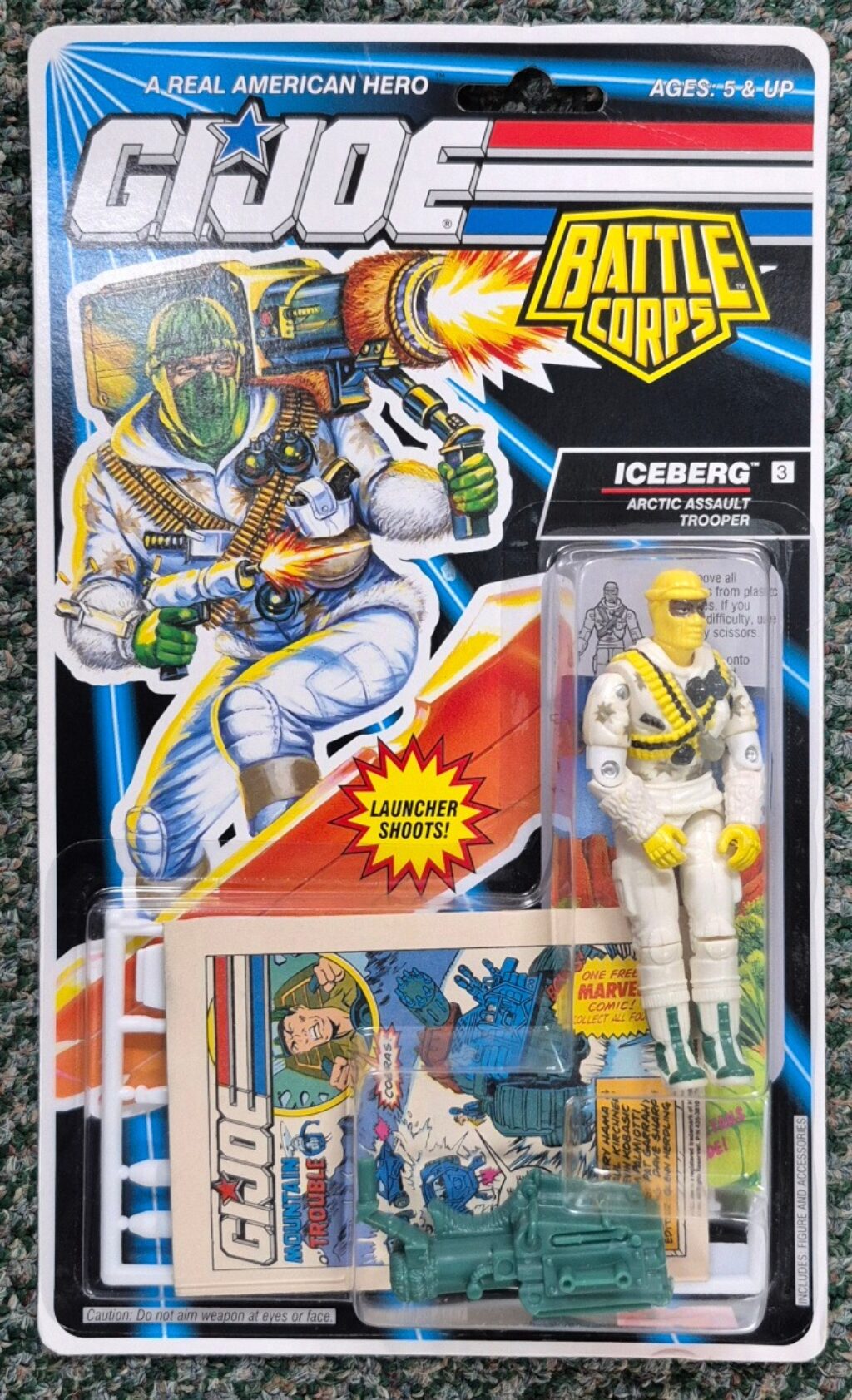 MOC 1992 Hasbro G.I. Joe ARAH Battle Corps Iceberg : Factory Sealed 2