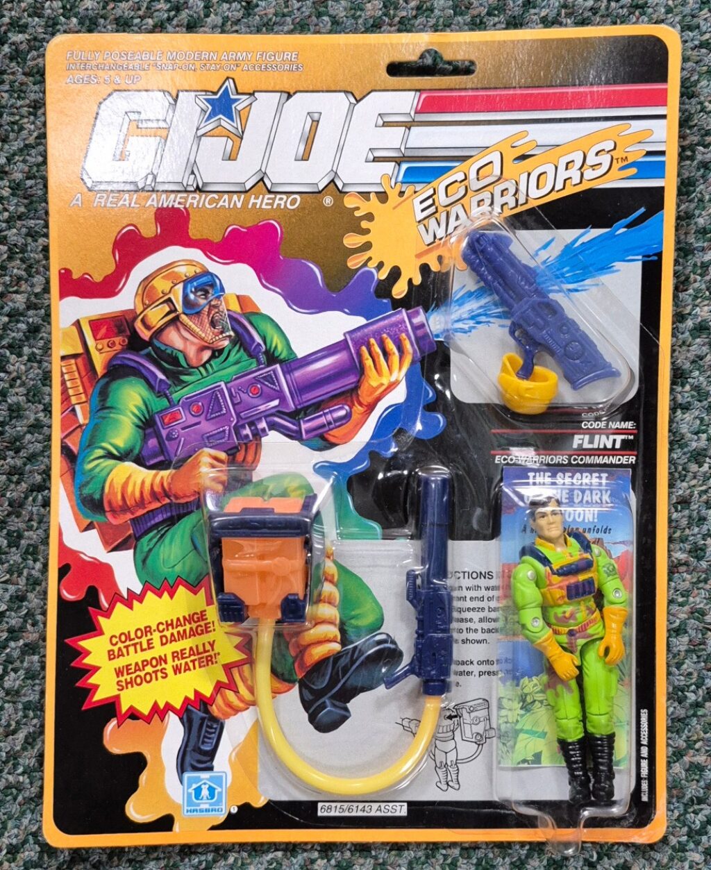MOC 1990 Hasbro G.I. Joe ARAH Eco Warriors Flint Factory Sealed 1