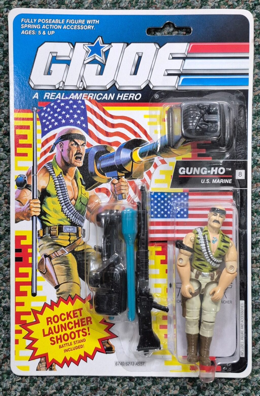 MOC 1991 Hasbro G.I. Joe ARAH Gung-Ho Version 3 : Factory Sealed 1