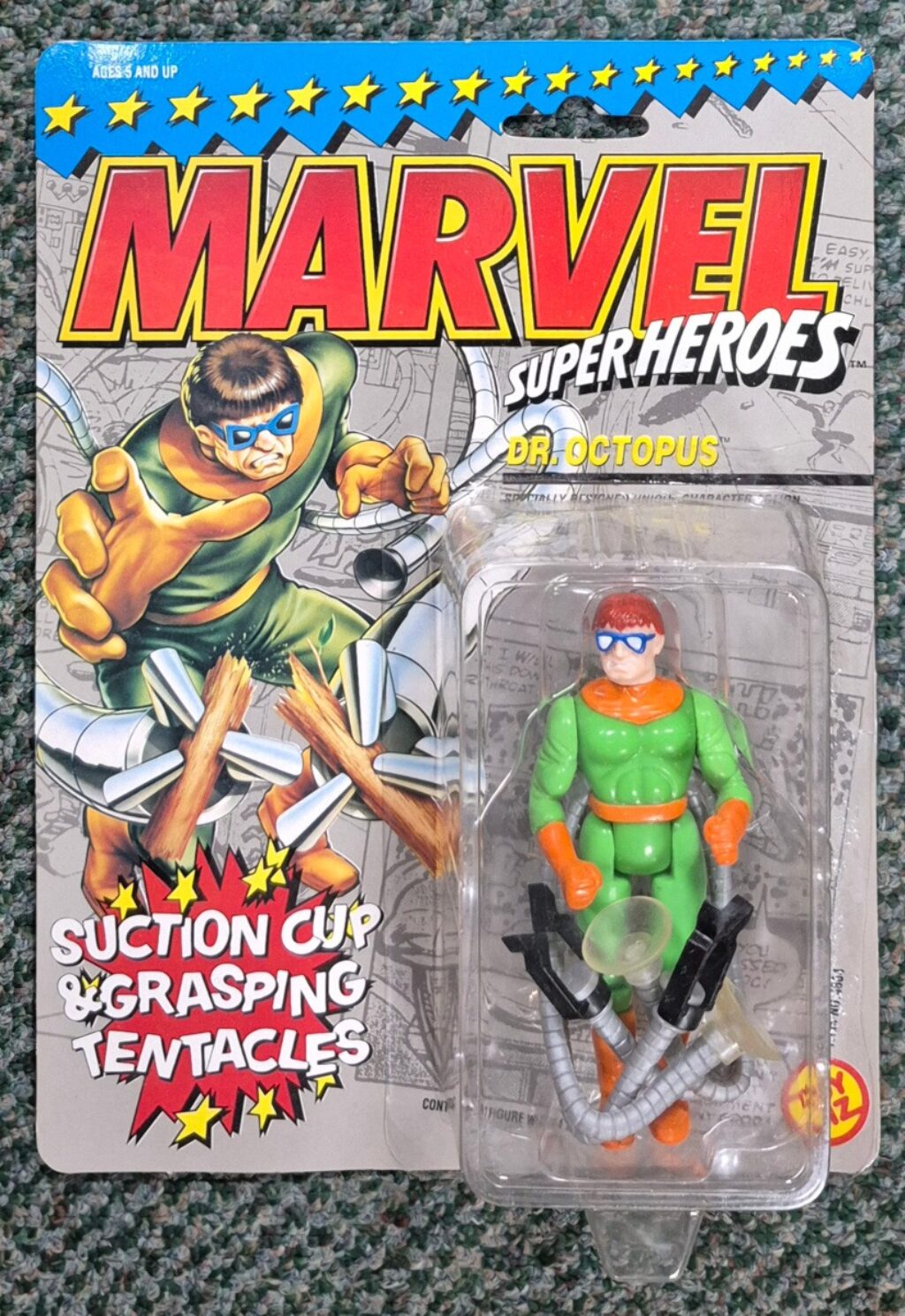 Toy Biz 1990 Marvel Super Heroes Dr. Octopus Action Figure: Mint on Card 1